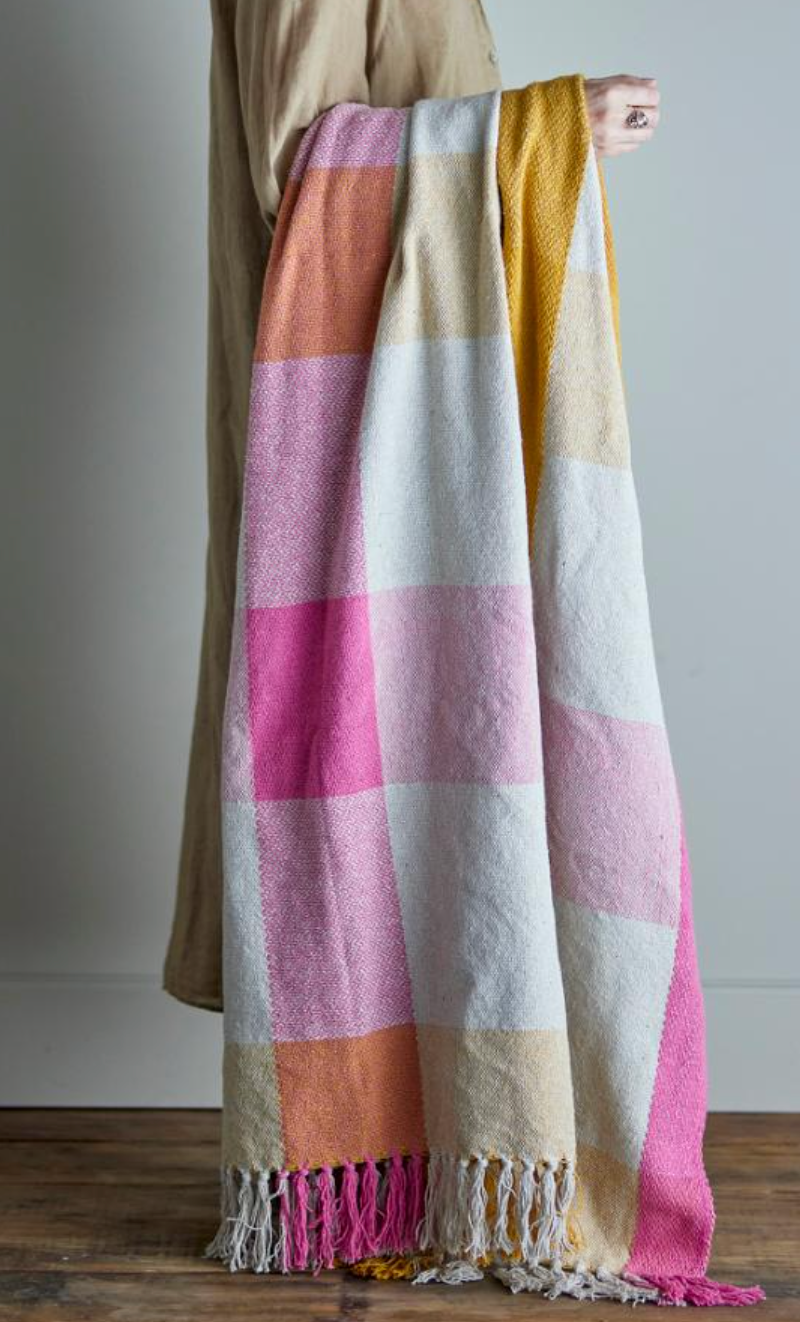 Hadley Plaid, Multicolore, Coton recyclé