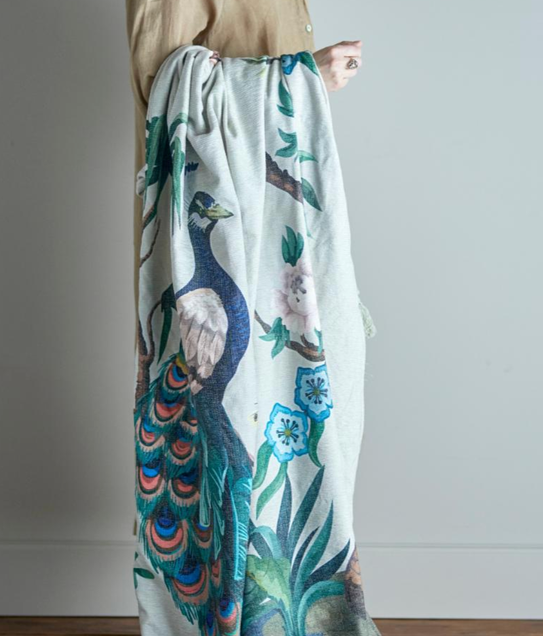 Peacock Plaid, Verte, Polyester