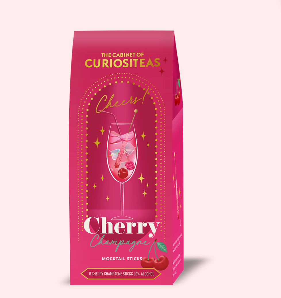 Bâtonnets à cocktail Cherry Champagne (6 par boîte)