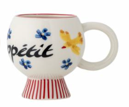 Tasse, Multicolore, Grès - Lindsay  D8,5xH9 cm