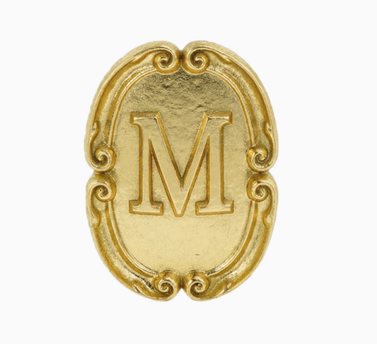 Déco murale alphabet M L7,2 P1,2 H10cm