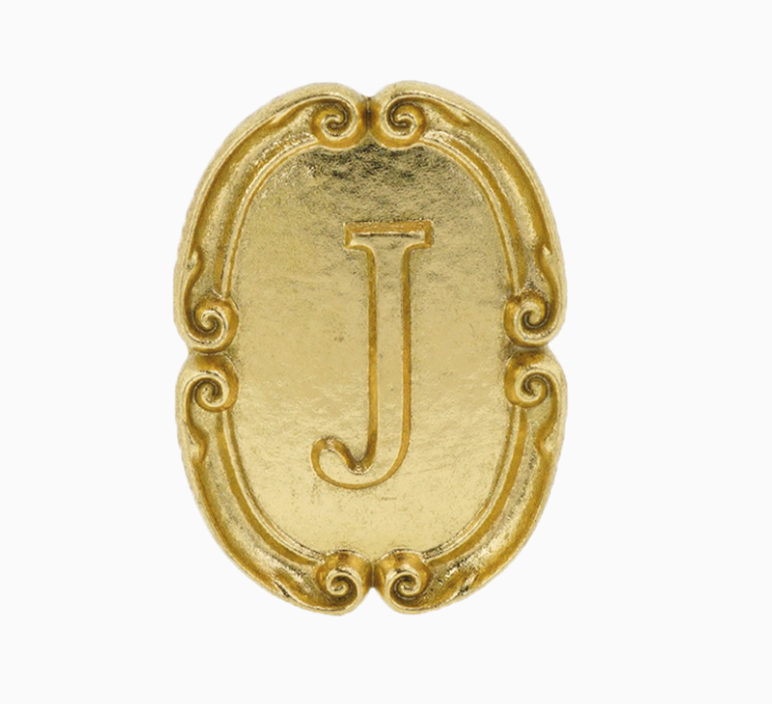 Déco murale alphabet J L7,2 P1,2 H10cm