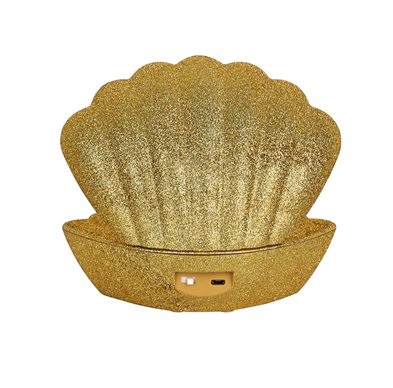 Lampe décorative Coki doré disco à piles L17,5 P12,5 H15cm