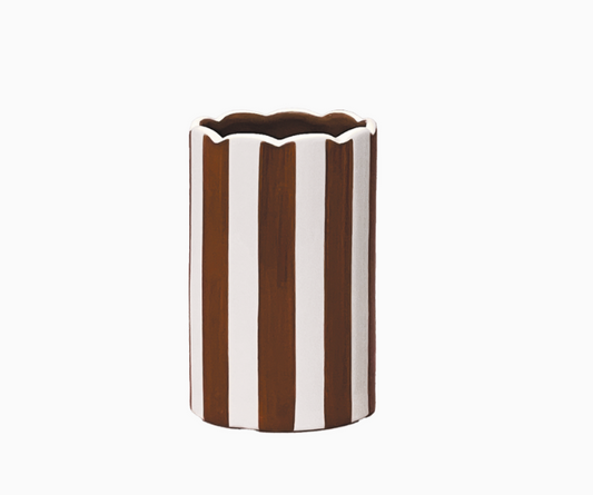 Vase Paul pm marron D8 H12,5cm