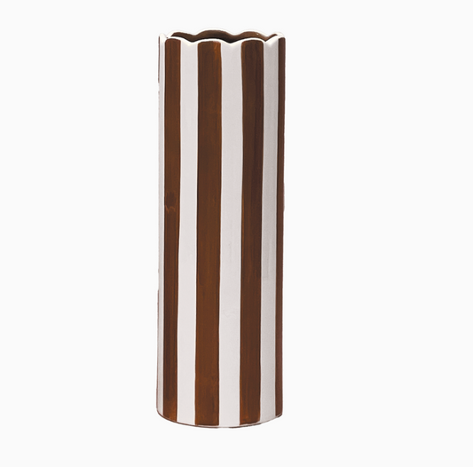 Vase Paul gm marron D8 H24cm