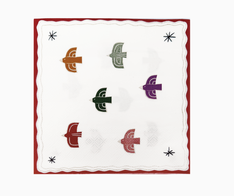 serviette papier oiseau x20