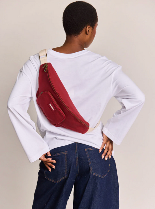 Sac banane Sofia bordeaux