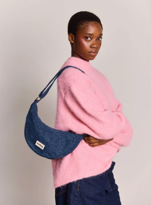 Sac bandoulière Andrea denim bleu foncé