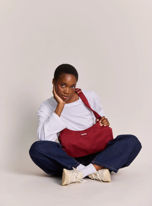 Sac bandoulière rosa bordeaux