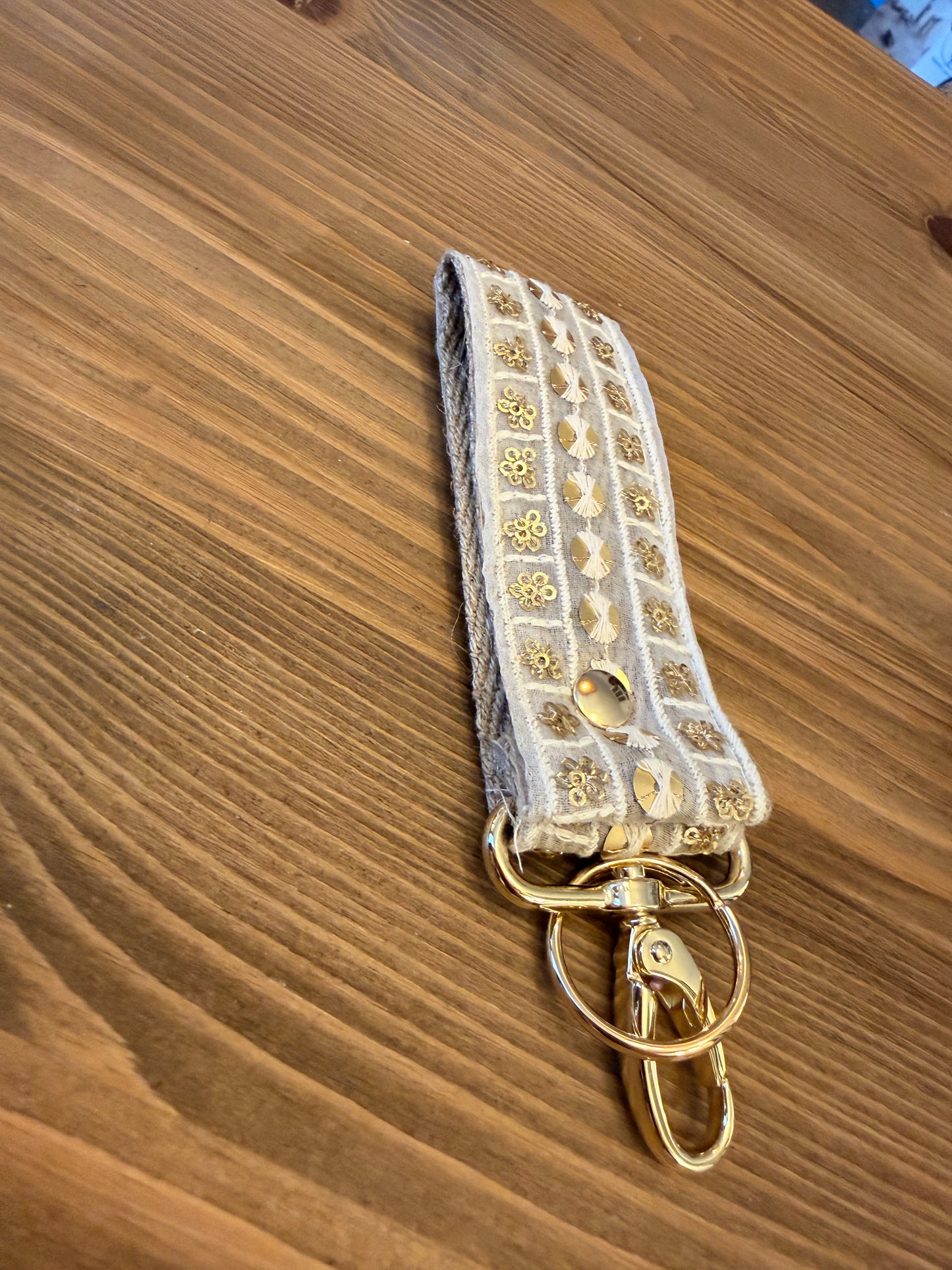 SANGLE PORTE CLÉ GALONS INDIEN