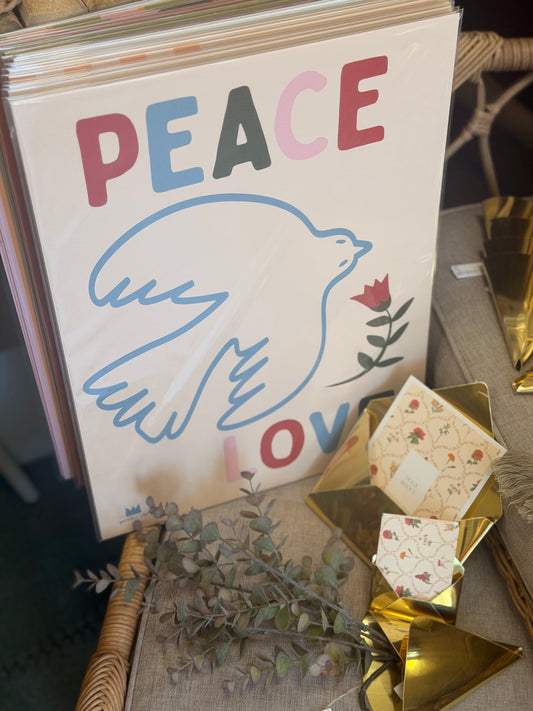 Affiche PEACE LOVE